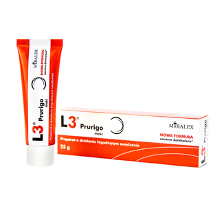 L3 prurigo, maść ochronno-pielęgnacyjna, o działaniu łagodzącym swędzenie, 25 g - zdjęcie produktu