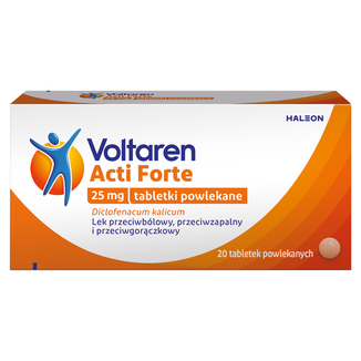 Voltaren Acti Forte 25 mg, 20 tabletek powlekanych USZKODZONE OPAKOWANIE - zdjęcie produktu