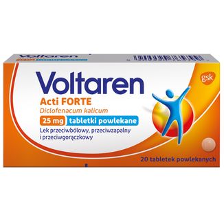 Voltaren Acti Forte 25 mg, 20 tabletek powlekanych - zdjęcie produktu