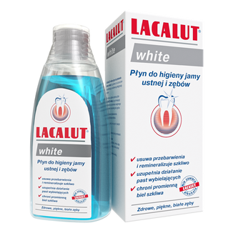 Lacalut White, płyn do płukania jamy ustnej, 300 ml - zdjęcie produktu