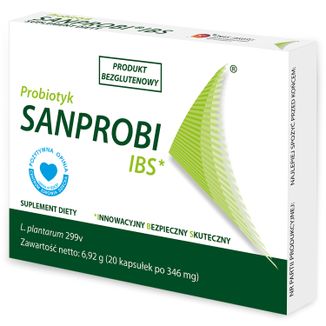 Sanprobi IBS, 20 kapsułek USZKODZONE OPAKOWANIE - zdjęcie produktu