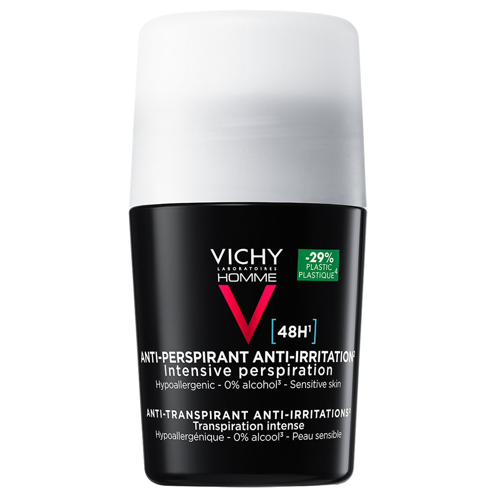 Vichy Vichy Homme, Antitranspirant roll-on 48h für Herren, 50 ml — Inhaltsstoffe und Bewertung