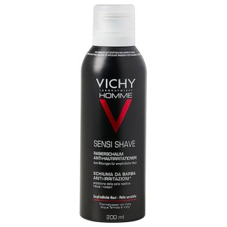 Vichy Homme Sensi Shave, łagodna pianka do golenia przeciw podrażnieniom, 200 ml - zdjęcie produktu