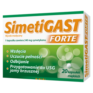 SimetiGast Forte 240 mg, 20 kapsułek elastycznych - zdjęcie produktu
