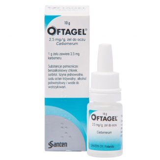 Oftagel 2,5 mg/ g, żel do oczu, 10 g - zdjęcie produktu
