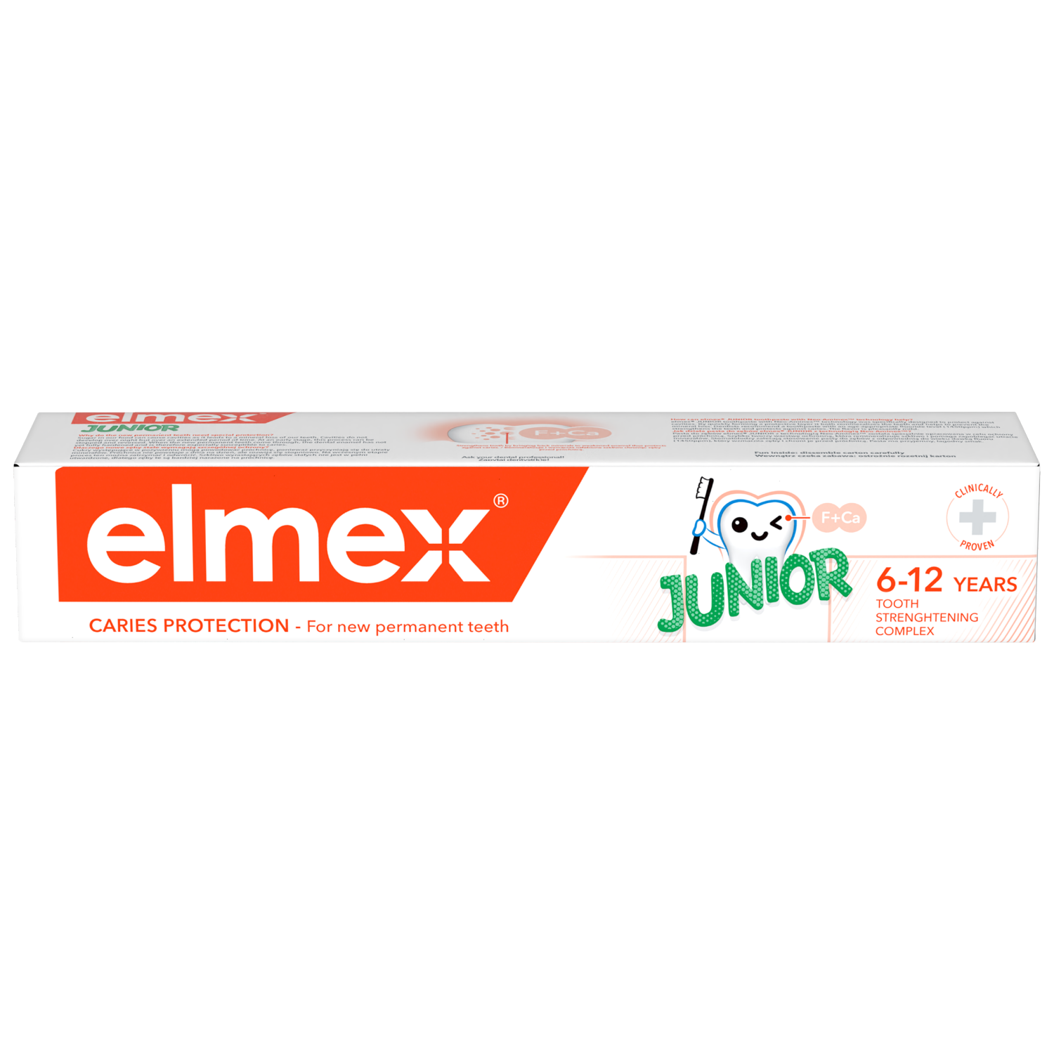 Elmex Elmex Junior, Zahnpasta für Kinder, 6-12 lat, 75 ml — Inhaltsstoffe und Bewertung