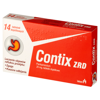 Contix ZRD 20 mg, 14 tabletek KRÓTKA DATA - zdjęcie produktu