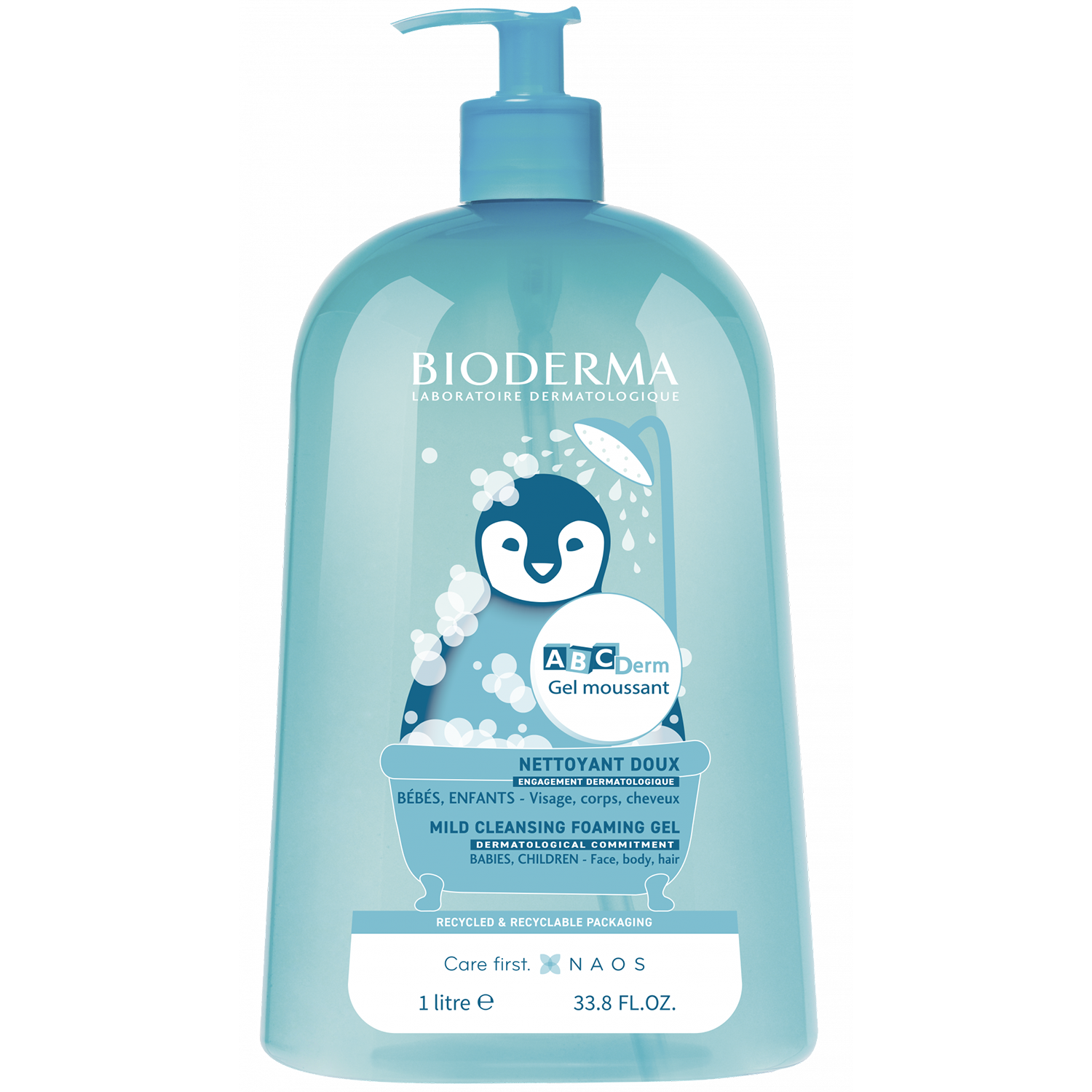 Bioderma Bioderma ABCDerm Gel Moussant, sanft Gel reinigend für Babys und Kinder, für das Haar und Körper, 1 L — Inhaltsstoffe und Bewertung