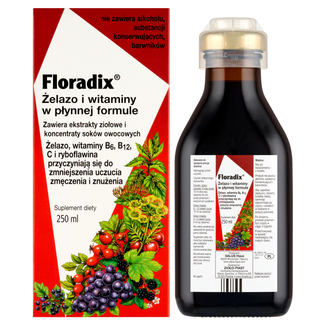Floradix Żelazo i Witaminy, 250 ml - zdjęcie produktu