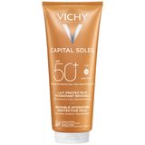 Vichy Capital Soleil, nawilżające mleczko ochronne do twarzy i ciała, SPF 50+, 300 ml USZKODZONE OPAKOWANIE - miniaturka zdjęcia produktu
