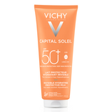 Vichy Capital Soleil, nawilżające mleczko ochronne do twarzy i ciała, SPF 50+, 300 ml - miniaturka zdjęcia produktu