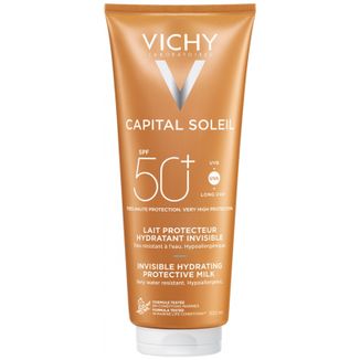 Vichy Capital Soleil, mleczko ochronne do twarzy i ciała, SPF 50+, 300 ml - zdjęcie produktu