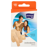 Matopat Aqua Stop, plastry z opatrunkiem, wodoodporne, 18 sztuk - miniaturka zdjęcia produktu