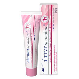 Alantan Dermoline, krem ochronny półtłusty z witaminami A + E, 50 g - zdjęcie produktu