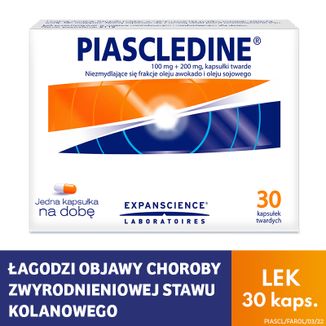 Piascledine 100 mg + 200 mg, 30 kapsułek twardych - zdjęcie produktu