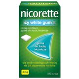 Nicorette Icy White Gum 4 mg, guma do żucia lecznicza, 105 sztuk - miniaturka zdjęcia produktu
