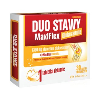 Duo Stawy MaxiFlex, smak pomarańczowy, 30 tabletek musujących USZKODZONE OPAKOWANIE - zdjęcie produktu