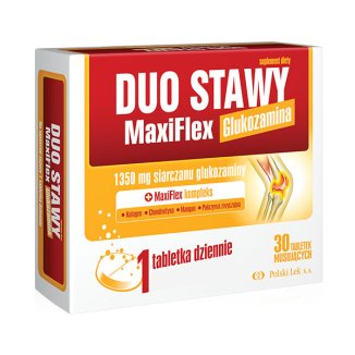 Duo Stawy MaxiFlex, smak pomarańczowy, 30 tabletek musujących - zdjęcie produktu