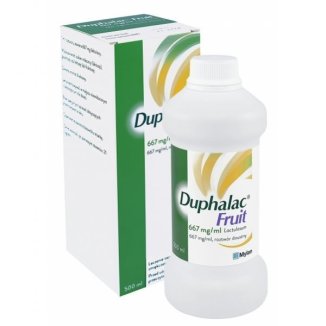 Duphalac Fruit 667 mg/ ml, roztwór doustny na zaparcia, smak śliwkowy, 500 ml - zdjęcie produktu