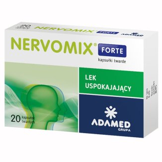 Nervomix Forte 210 mg + 52,5 mg + 52,5 mg + 35 mg, 20 kapsułek - zdjęcie produktu