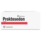 Proktosedon, czopki doodbytnicze, 12 sztuk - miniaturka zdjęcia produktu