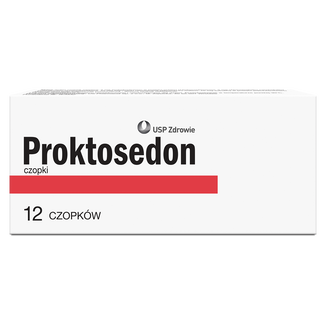 Proktosedon, czopki doodbytnicze, 12 sztuk - zdjęcie produktu