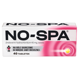 No-Spa 40 mg, 40 tabletek - miniaturka zdjęcia produktu