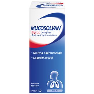 Mucosolvan 30 mg/5 ml, syrop, 200 ml USZKODZONE OPAKOWANIE - zdjęcie produktu