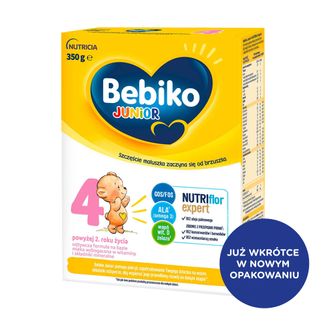 Bebiko 4 Junior, odżywcza formuła na bazie mleka, powyżej 2 roku, 350 g - zdjęcie produktu