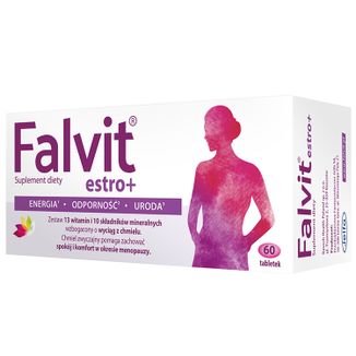 Falvit Estro+, 60 tabletek USZKODZONE OPAKOWANIE - zdjęcie produktu