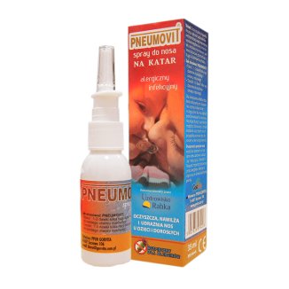 Pneumovit, spray do nosa na katar dla dzieci i dorosłych, 35 ml - zdjęcie produktu