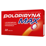 Polopiryna Max 500 mg, 10 tabletek dojelitowych - miniaturka zdjęcia produktu