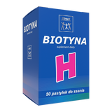 Zdrovit Biotyna, smak ananasowy, 50 pastylek do ssania - miniaturka zdjęcia produktu