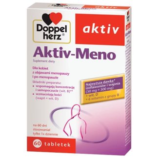 Doppelherz aktiv Aktiv-Meno, 60 tabletek USZKODZONE OPAKOWANIE - zdjęcie produktu