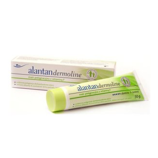 Alantan Dermoline, maść pielęgnacyjna z witaminą F, skóra okolicy pieluszkowej, 50 g USZKODZONE OPAKOWANIE - zdjęcie produktu