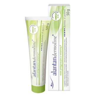 Alantan Dermoline, maść pielęgnacyjna z witaminą F, skóra okolicy pieluszkowej, 50 g - zdjęcie produktu