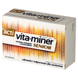 Acti Vita-miner Senior, 60 tabletek USZKODZONE OPAKOWANIE Acti Vita-miner Senior, 60 tabletek USZKODZONE OPAKOWANIE - miniaturka zdjęcia produktu