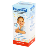 Paracetamol Aflofarm 120 mg/ 5 ml, zawiesina doustna od 3 miesiąca, smak truskawkowy, 100 ml KRÓTKA DATA - miniaturka zdjęcia produktu