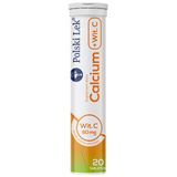 Calcium + witamina C, smak pomarańczowy, 20 tabletek musujących - miniaturka zdjęcia produktu