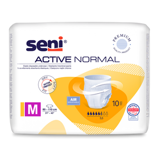 Seni Active Normal, majtki chłonne, Medium, 80-110 cm, 10 sztuk - zdjęcie produktu