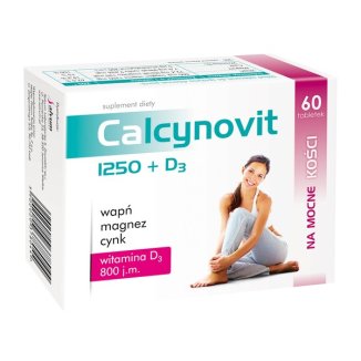 Calcynovit 1250 + D3, 60 tabletek - zdjęcie produktu