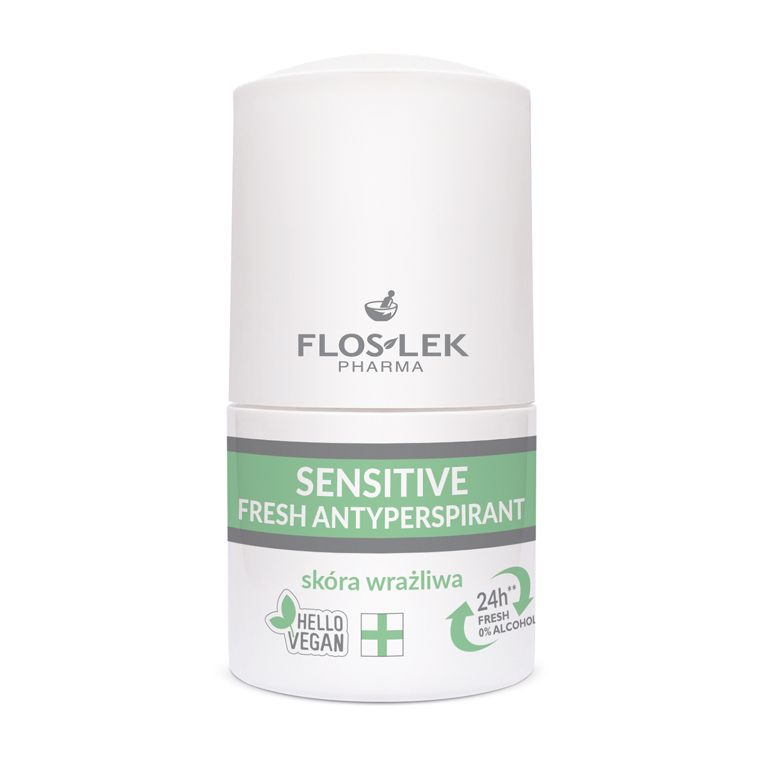 Flos-Lek Pharma Floslek Pharma Fresh, Antitranspirant, empfindliche Haut, deo roll-on, 50 ml — Inhaltsstoffe und Bewertung