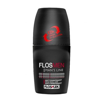 Flos-Lek Men, antyperspirant, roll-on, Fresh, 50 ml - zdjęcie produktu