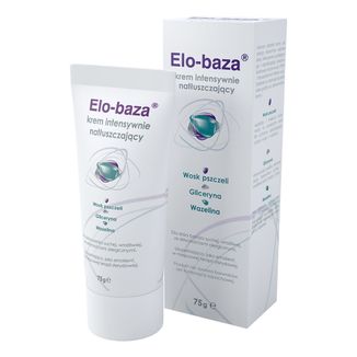 Elo-baza, krem intensywnie natłuszczający, skóra bardzo sucha, wrażliwa, ze skłonnościami alergicznymi, 75 g USZKODZONE OPAKOWANIE - zdjęcie produktu