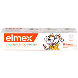 Elmex, pasta do zębów dla dzieci 0-6 lat, z fluorem, 50 ml USZKODZONE OPAKOWANIE - zdjęcie produktu