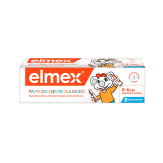 Elmex, pasta do zębów dla dzieci 0-6 lat, z aminofluorkiem, 50 ml - zdjęcie produktu