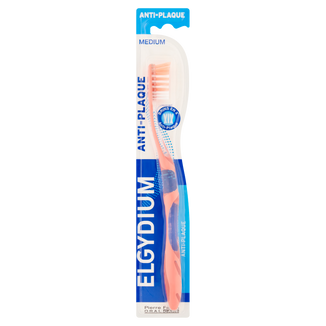Elgydium Anti-Plaque, szczoteczka do zębów, Medium, 1 sztuka - zdjęcie produktu