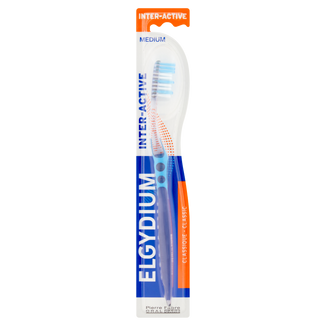Elgydium Inter-Active, szczoteczka do zębów, Medium, 1 sztuka - zdjęcie produktu