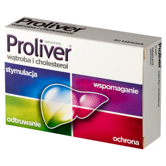 Proliver Wątroba i Cholesterol, 30 tabletek - zdjęcie produktu
