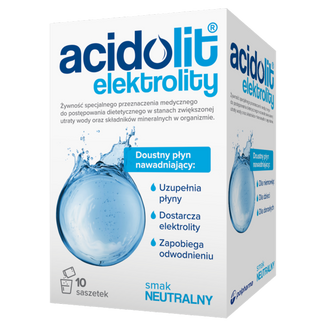 Acidolit dla niemowląt, bezsmakowy, 4,35 g x 10 saszetek USZKODZONE OPAKOWANIE - zdjęcie produktu
